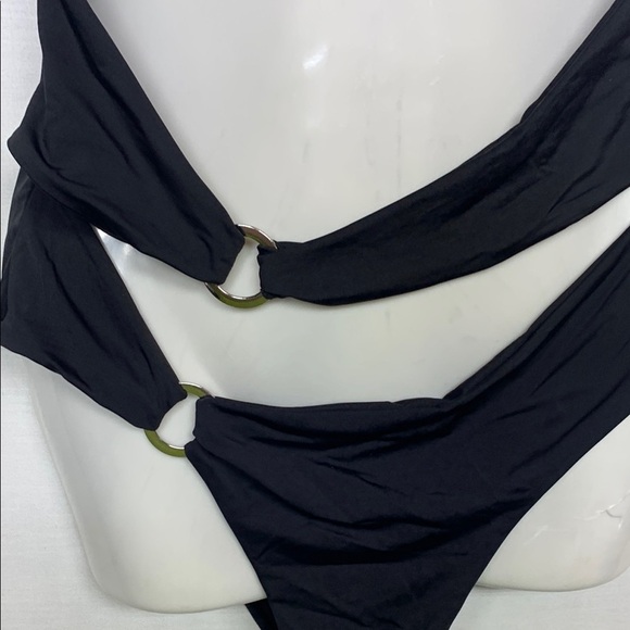 YMI Black Strappy One-Piece Swimsuit - Picture 6 of 8